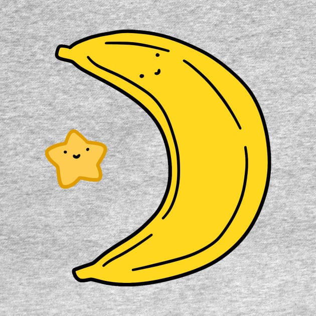 Crescent Moon Banana and Star by saradaboru